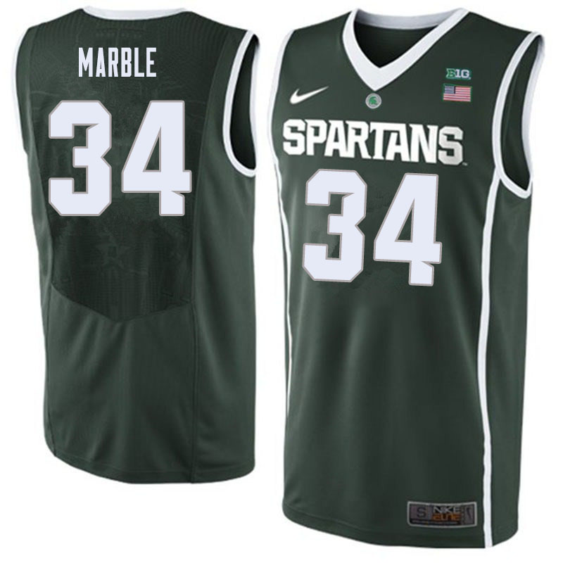 Men Michigan State Spartans #34 Julius Marble NCAA Nike Authentic Green College Stitched Basketball Jersey NZ41W00QM